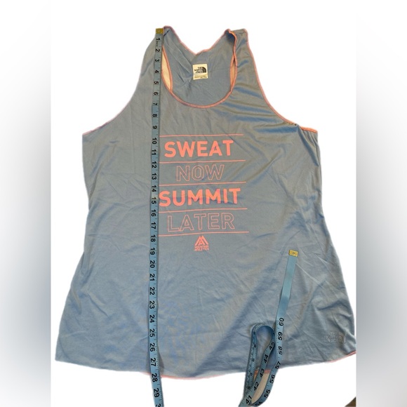 The North Face Womens Light Blue tank top XL EUC - Picture 4 of 9